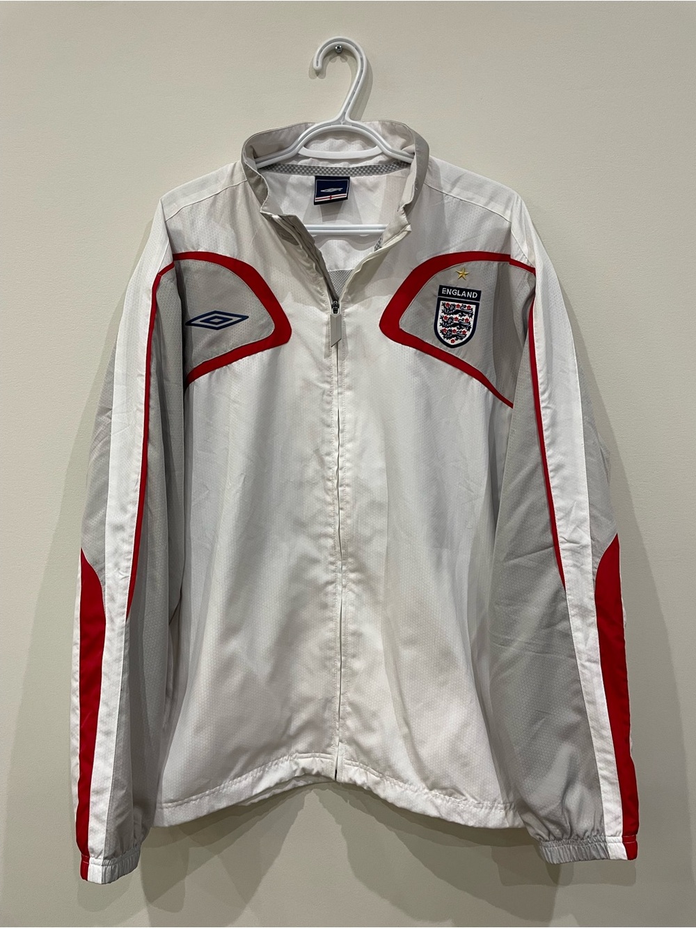 england vintage umbro soccer jacket